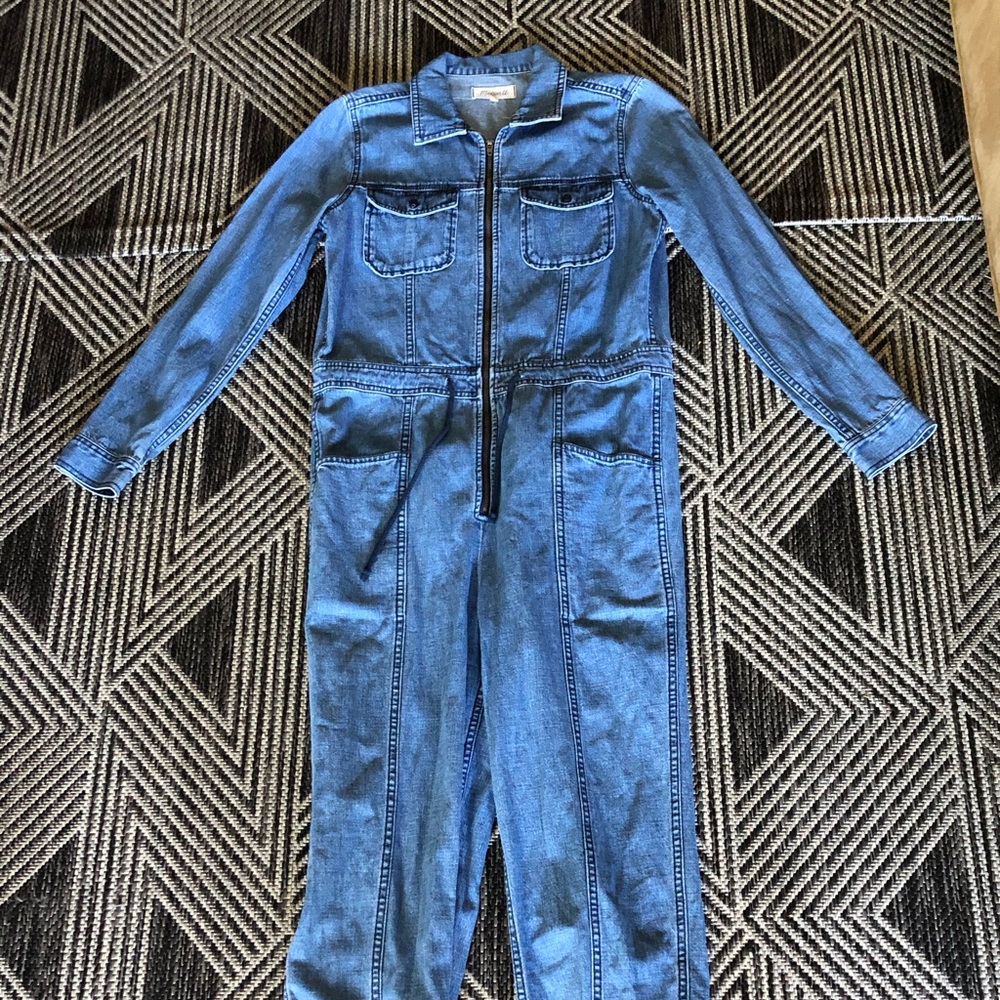 COPY - Madewell x Goop denim drawstring jumpsuit